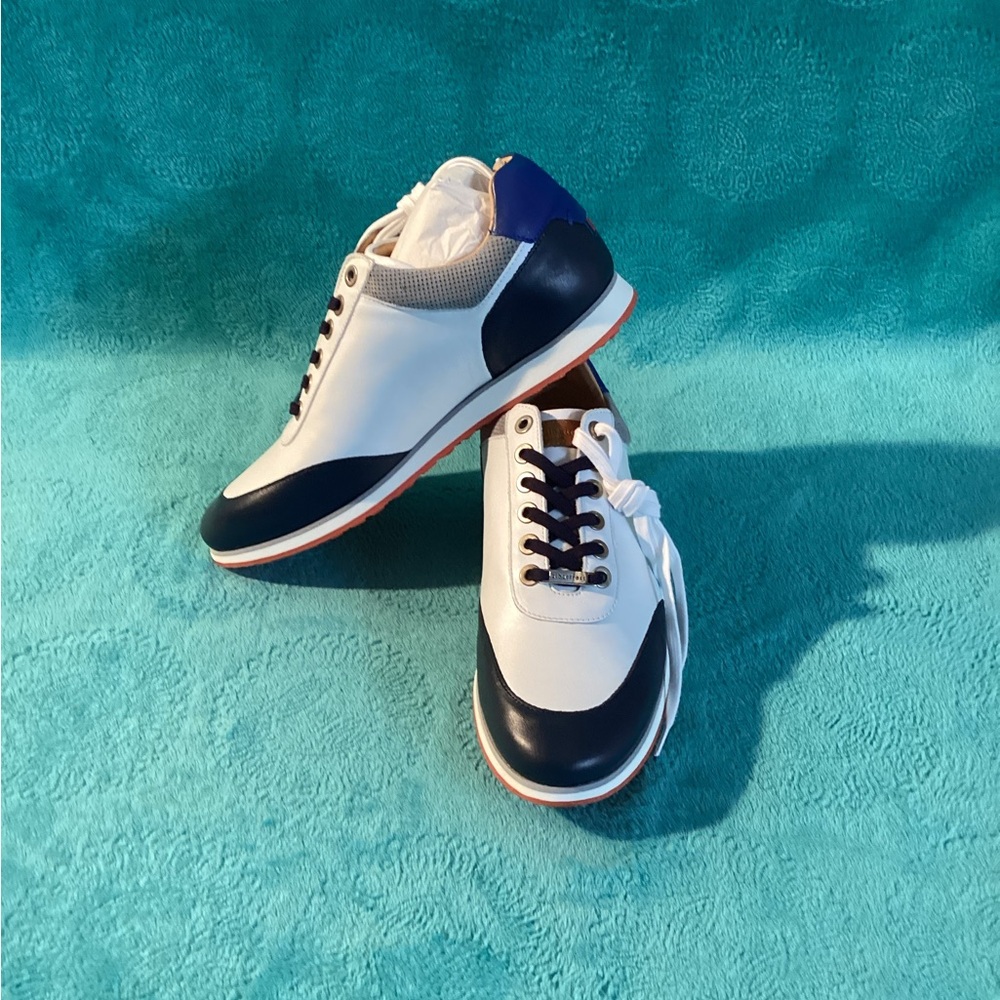 Royal Albartross Men's Richmond Spikeless Golf Shoes White/Navy